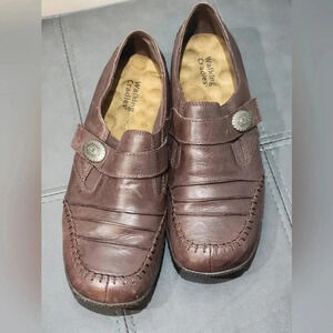 Walking Cradles Womens 8.5WW Brown Slip Ons